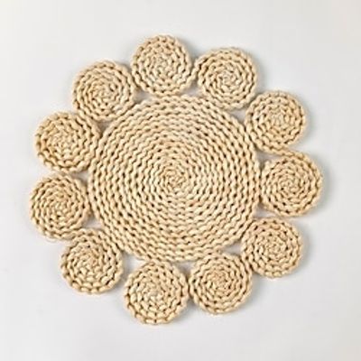 Placemat Woven Heat Resistant Dining Table Place Table Plate Mat Xmas Decor Fall Kitchen Table Mats Indoor Outdoor Lightinthebox