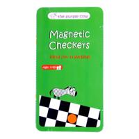 The Purple Cow To Go Checkers Magnetic Travel Games