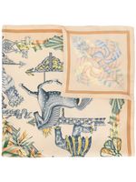 Hermès pre-owned Les Girouettes scarf - Brown - thumbnail