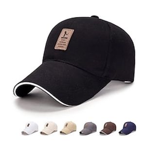 Men's Unisex Baseball Cap Trucker Hat Black White Polyester Travel Beach Outdoor Vacation Plain Adjustable Sunscreen Breathable Fashion miniinthebox