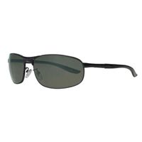 Zippo OB27-01 Rectangular Shape Wrap Sunglasses for Men, 63 mm Size, Silver & Smoke Flash - 267000217