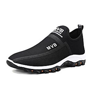 Men's Trainers Athletic Shoes Daily Outdoor Walking Shoes Mesh Black Dark Blue Fall Spring miniinthebox