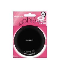 Beter Oooh!!! Pocket Flash Double Mirror with LED Light Black