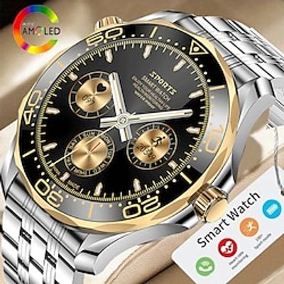2023 New Bluetooth Call Men Smart Watch 1.43 inch AMOLED Business Watches Heart Rate Monitoring Sports Smartwatch For Metal Body miniinthebox