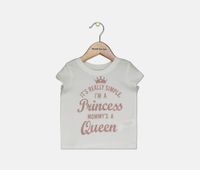 Toddler Short Sleeve Glitter Graphic Tee White Toddler Short Sleeve Glitter Graphic Tee White