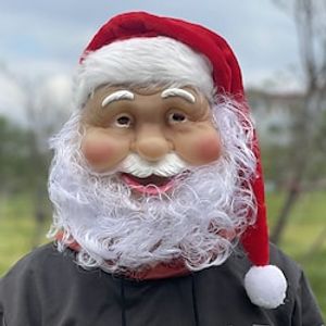 Christmas Party Party Supplies Game Performance Props Beard Decorations Santa Claus Masks Christmas Hats Lightinthebox