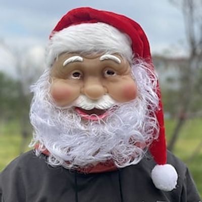 Christmas Party Party Supplies Game Performance Props Beard Decorations Santa Claus Masks Christmas Hats Lightinthebox