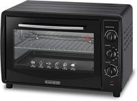 Black+Decker 45Liter Double Glass Multifunction Toaster Oven With Rotisserie For Toasting, Baking, Broiling, Black - TRO45RDG-B5