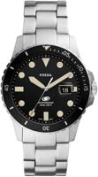 Fossil Blue Three-Hand Date Stainless Steel Watch