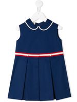 Gucci Kids pleated cotton dress - Blue