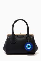 Evil Eye Charm in Leather Evil Eye Charm in Leather