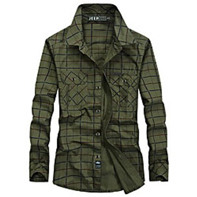 Men's Hiking Shirt  Button Down Shirts Fishing Shirt Military Tactical Shirt Long Sleeve Jacket Shirt Top Outdoor Quick Dry Lightweight Breathable Sweat wicking Autumn  Fall Spring Summer Blue Lightinthebox