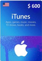 $600 USA Apple iTunes Gift Card (Instant E-mail Delivery)