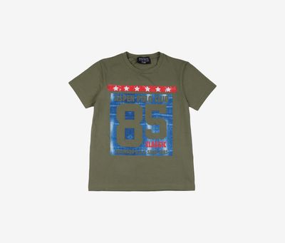 Kids Boys Graphic Print 85 T-shirt Olive Kids Boys Graphic Print 85 T-shirt Olive
