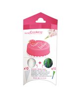 Scrapcooking 10 Piping Cones Plus 10 Decorative Piping Tips
