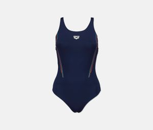 Womens Radio High One Piece Swimwear  Navy/Orange Combo