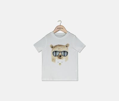 Toddler Boys Bear Buddies-Print Cotton T-Shirt Bright White Toddler Boys Bear Buddies-Print Cotton T-Shirt Bright White