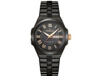 Tornado Mens Analog Black With Rose Gold Index Dial Watch -T8007B-BBBBK - thumbnail