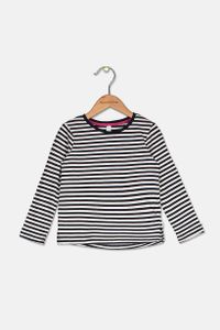 Toddler Girls Striped Long Sleeve Tee  Navy/Iovry