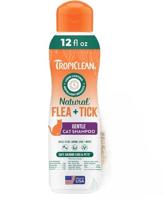Tropi Clean Natural Flea + Tick Gentle Cat Shampoo, 12oz Tropi Clean Natural Flea + Tick Gentle Cat Shampoo, 12oz
