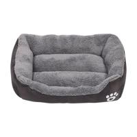 Nutrapet Grizzly Square Dog Bed Black Small - 43 x 32 cm