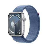 Apple Series 9 GPS 41mm Silver Aluminium Case with Winter Blue Sport Loop