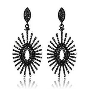 Women's Earrings Holiday Wedding Birthday Romantic Earrings Jewelry Black For Street Date Festival 1 Pair miniinthebox