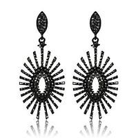 Women's Earrings Holiday Wedding Birthday Romantic Earrings Jewelry Black For Street Date Festival 1 Pair miniinthebox - thumbnail