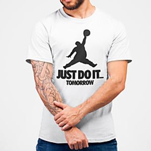 Men's Unisex Tee T shirt Hot Stamping Graphic Prints Shadow Letter Plus Size Print Short Sleeve Casual Tops Cotton Basic Fashion Designer Big and Tall White Lightinthebox