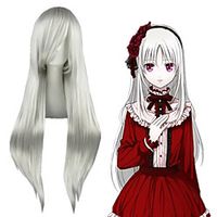Cosplay Wig Elizabeth Liones The Seven Deadly Sins Straight Cosplay Asymmetrical With Bangs Wig Very Long Green Synthetic Hair 32 inch Women's Anime Cosplay Best Quality Green miniinthebox - thumbnail