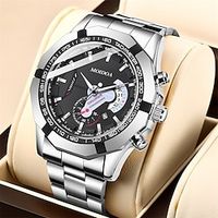 New Steel Band Quartz Movement Men'S Brand Watches Calendar Waterproof Luminous Large Dial Sports Men'S Watches miniinthebox - thumbnail
