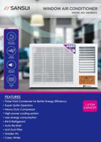 Sansui 1.5 Ton Window Air Conditioner With Heavy-Duty Rotary Compressor, R410a GAS,Model-SW19SX3