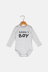 Toddle Boys Longsleeve Bodysuit  Grey