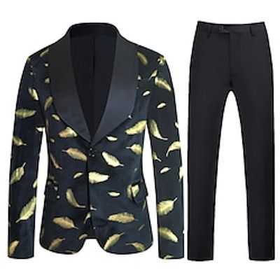 Lake blue Black Pink Men's Party Sequin Suits Patchwork 2 Piece Tailored Fit Single Breasted One-button 2023 miniinthebox Lake blue Black Pink Men's Party Sequin Suits Patchwork 2 Piece Tailored Fit Single Breasted One-button 2023 miniinthebox