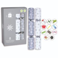 Crackers 8X12" Silver & White, XAMGS500