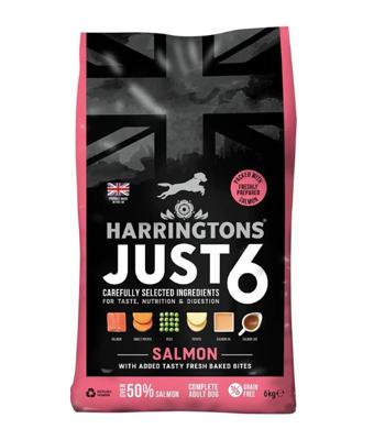 Harringtons Just 6 Salmon Grain Free Adult Dry Dog Food 6Kg