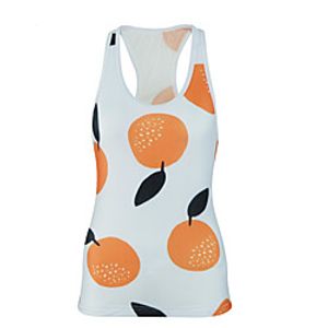 CAWANFLY Men's Sleeveless Cycling Vest Summer OrangeWhite Bike Sports Geometic Clothing Apparel  Stretchy Lightinthebox