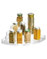 Interdesign Linus Stadium Corner Spice Rack Clear - thumbnail