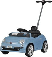 Megastar Licensed Fiat-500 Ride On Push And Pull Handle Mini Car - Blue (UAE Delivery Only)