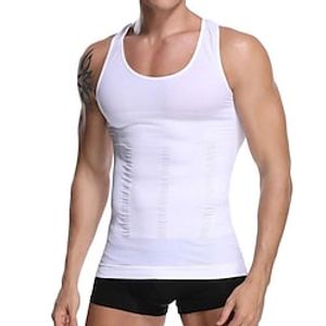 Waist Trainer Vest Hot Sweat Workout Tank Top Slimming Vest Body Shaper 1 pcs Sports Spandex Chinlon Fitness Gym Workout Running Tummy Control Weight Loss ABS Trainer For Men's Waist Lightinthebox