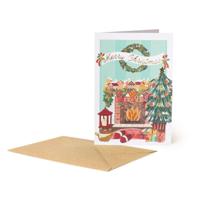 Legami Greeting Card - Xmas Fireplace