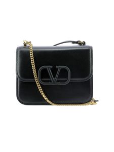 Vsling Black Leather Shoulder Bag