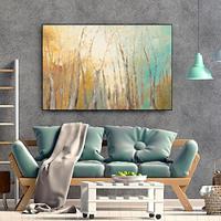 Handmade Oil Painting Canvas Wall Art Decoration Abstract Forest Landscape for Home Decor Rolled Frameless Unstretched Painting Lightinthebox