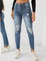 Blue Classic Five Pockets Jeans - thumbnail