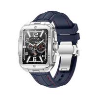 Swiss Military ALPS 2 4GB Silver Frm Blue Sil Strap (SM-Alps2-SLFrame/BLSiliconSt)