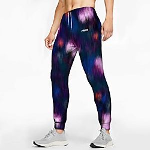 21Grams Men's Sweatpants Joggers Jogger Pants Athletic Bottoms Drawstring Winter Fitness Gym Workout Running Training Exercise Breathable Soft Sweat wicking Sport Tie Dye Navy Blue  Micro-elastic Lightinthebox