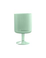 Tarhong 15oz Mesa Stacking Polypropylene Goblet Aqua