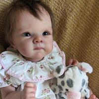 19 inch Reborn Doll Reborn Baby Doll lifelike Gift New Design Creative Lovely Cloth 3/4 Silicone Limbs and Cotton Filled Body Silicone Vinyl with Clothes and Accessories for Girls' Birthday and Lightinthebox