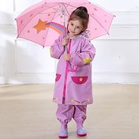 Toddler Girls' Coat Star Daily Outdoor Cotton Coat Outerwear 3-7 Years Winter Pink Lightinthebox - thumbnail