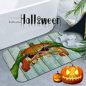 Halloween Non Slip Bath Rugs Sponge Foam for Bathroom,Durable Soft Flannel Mat Bright 3D Print Rug, Clearance MatS for Forlaundry Room and Kitchen miniinthebox